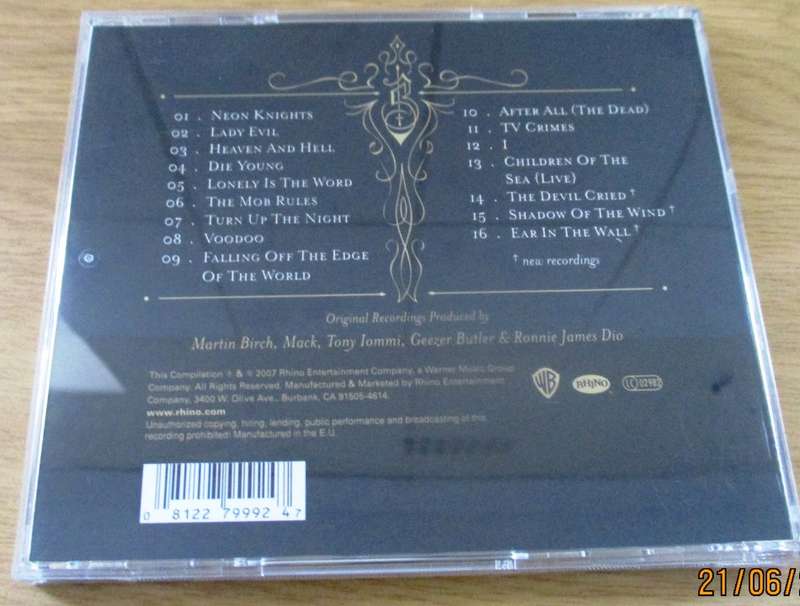 BLACK SABBATH Black Sabbath CD