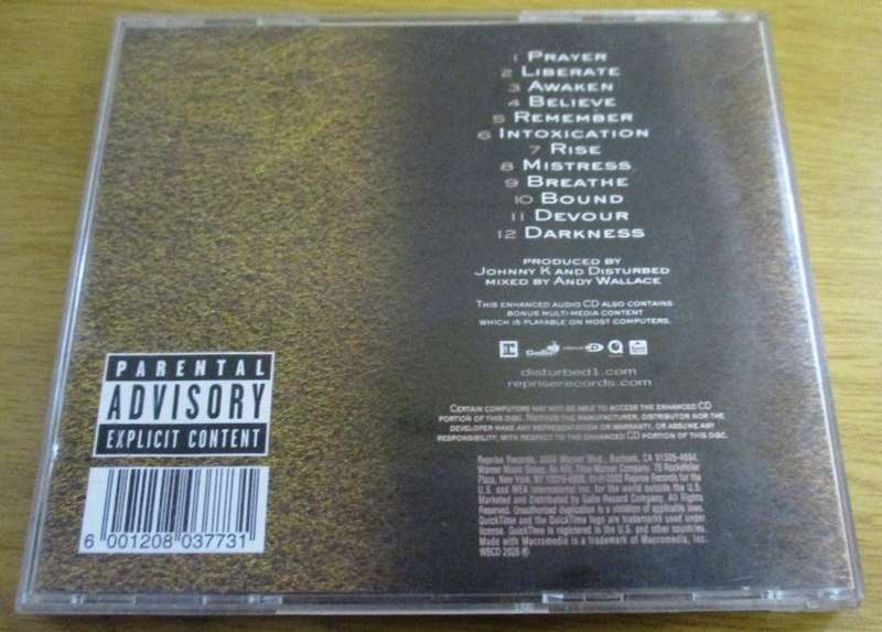 DISTURBED Believe CD