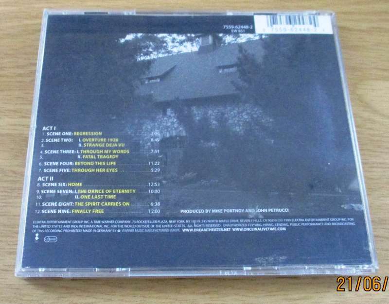 DREAM THEATER Metropolis Pt.2 Scenes from a Memory CD