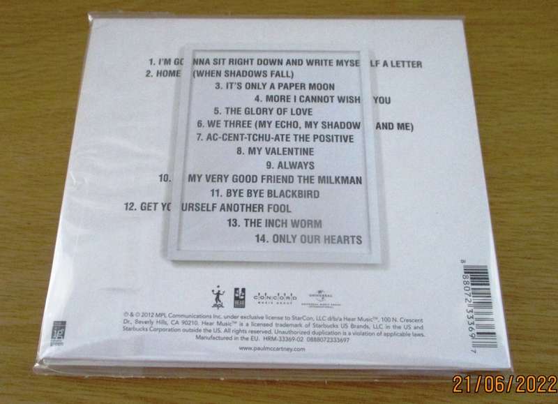 PAUL McCARTNEY Kisses in the Bottom CD