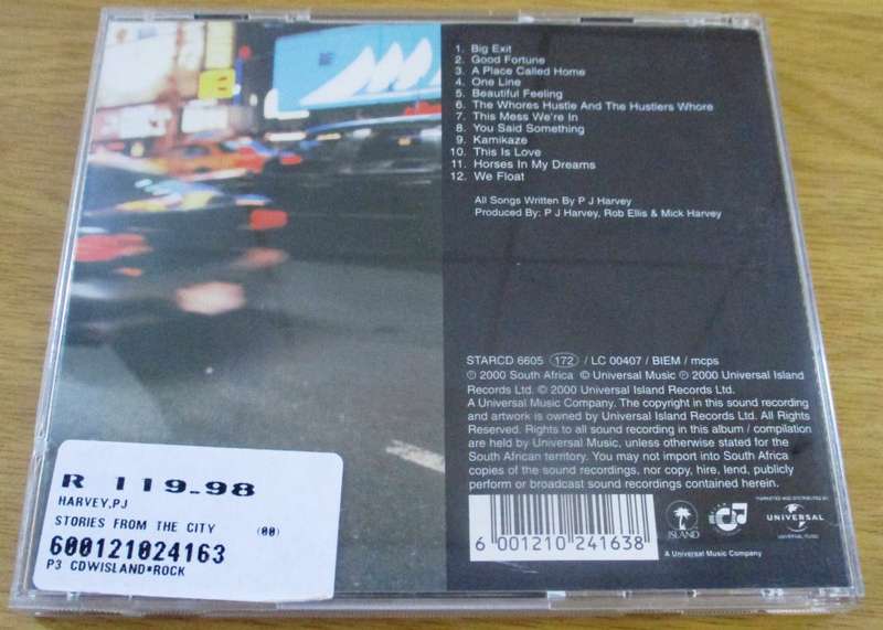PJ HARVEY Stories from the City Stories from the Sea CD