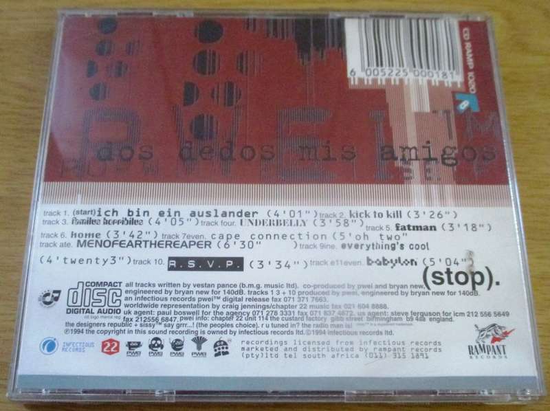 POP WILL EAT ITSELF Dos Dedos Mis Amigos CD