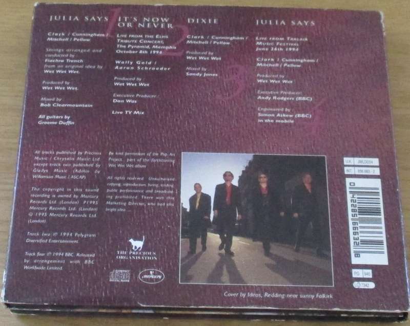 WET WET WET Julia Says Part 1+2 CD Single [Shelf BB CD singles]