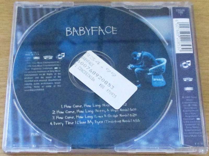 BABYFACE Featuring Stevie Wonder IMPORT CD Single [Shelf BB CD singles]