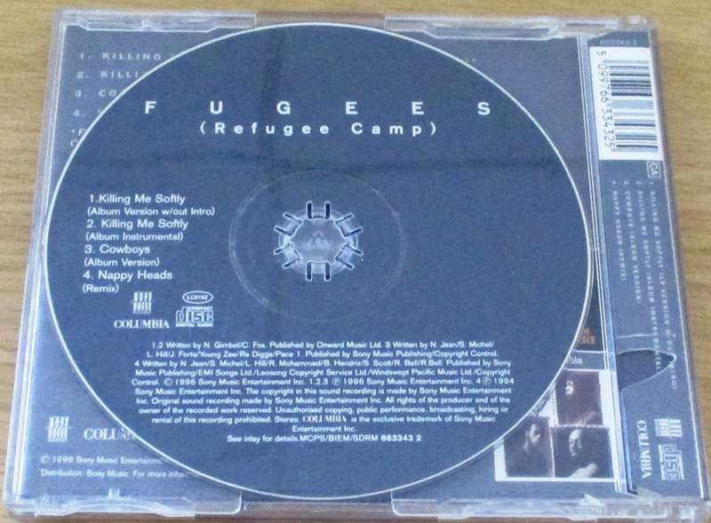 THE FUGEES Killing Me Softly IMPORT CD Single [Shelf BB CD singles]