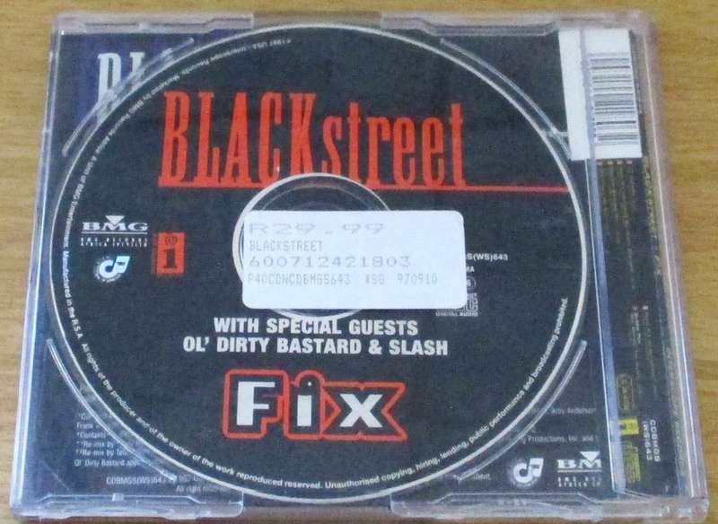 BLACK STREET Fix IMPORT CD Single [Shelf BB CD singles]
