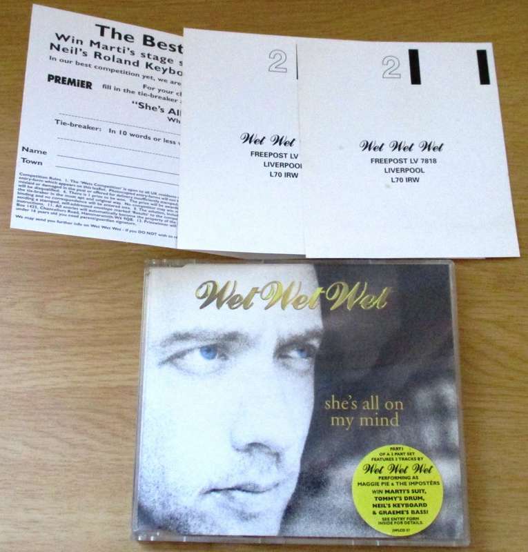 WET WET WET She`s All On My Mind IMPORT CD Single [Shelf BB CD singles]