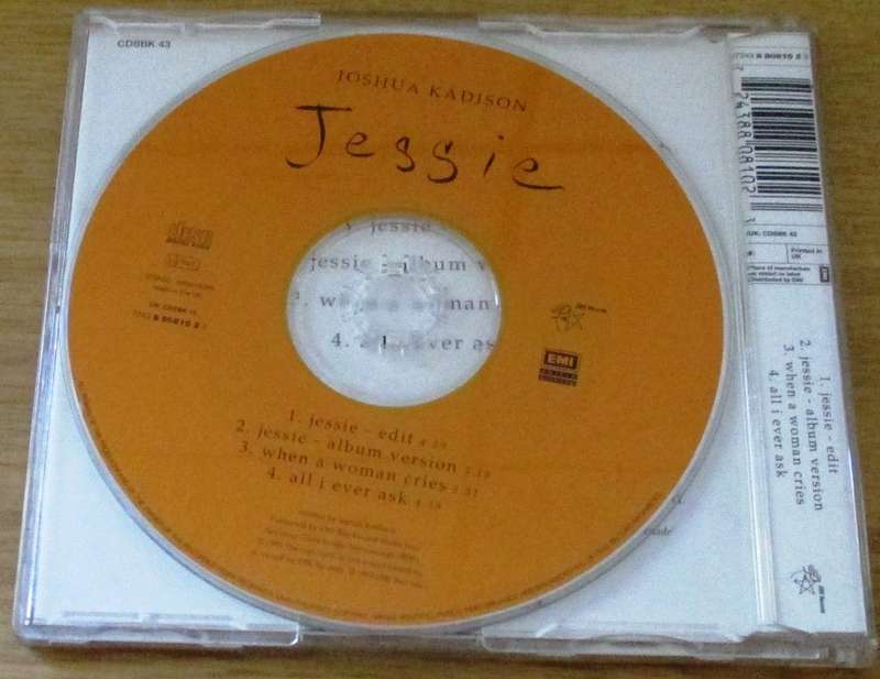 JOSHUA KADISON Jessie IMPORT CD Single [Shelf BB CD singles]