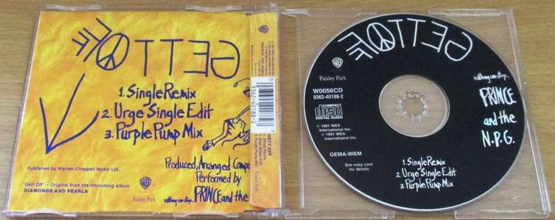 PRINCE Gett Off CD Single [Shelf BB CD singles]