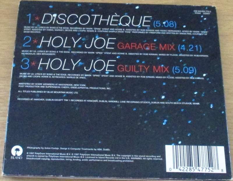 U2 Discotheque IMPORT Single [Shelf BB CD singles]