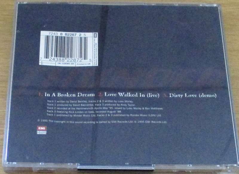 THUNDER In a Broken Dream Part 1 of 2 part set [Shelf BB CD singles]
