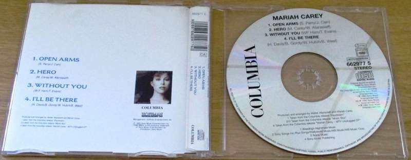 MARIAH CAREY Open Arms CD Single [Shelf BB CD singles]