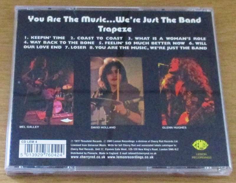 TRAPEZE You Are the Music...We`re Just the Band CD [msr]