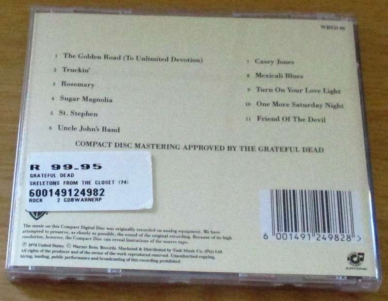 GRATEFUL DEAD Skeletons in the Closet - The Best of CD [msr]