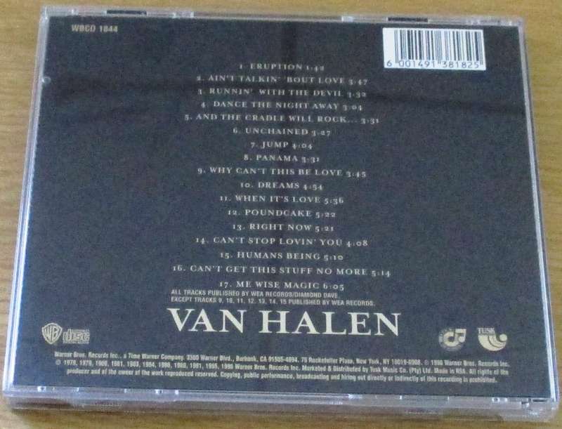 VAN HALEN Best of Volume 1 CD [msr]