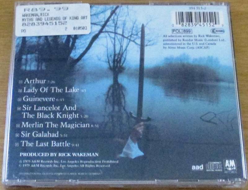 RICK WAKEMAN The Myths and Legends of King Arthur and the Knights of the Round Table CD [msr]