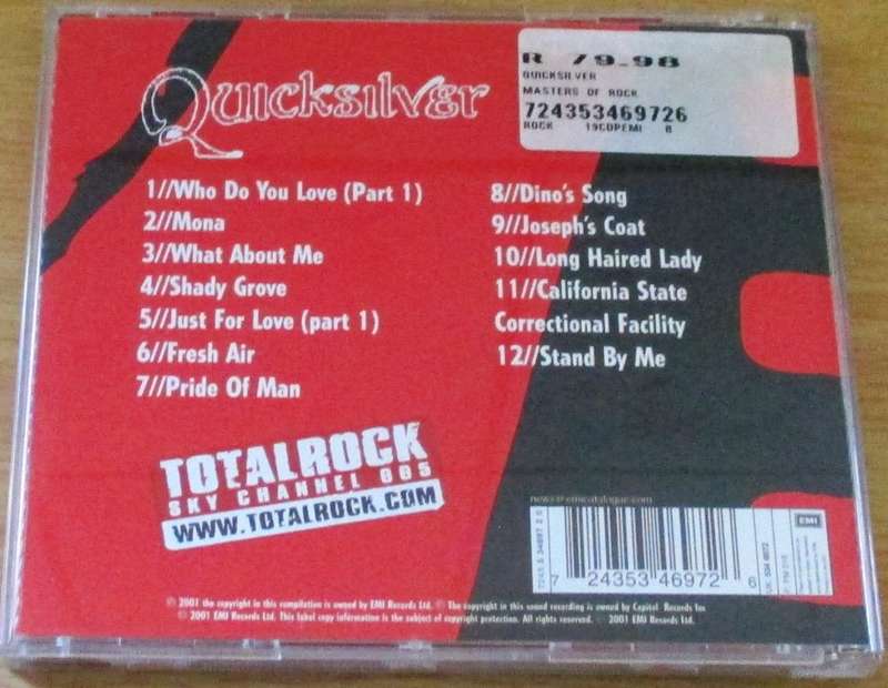 QUICKSILVER MESSENGER SERVICE Masters of Rock CD [msr]