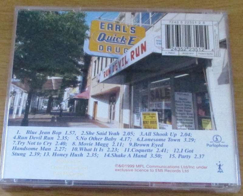 PAUL McCARTNEY Run Devil Run CD [Shelf BB]