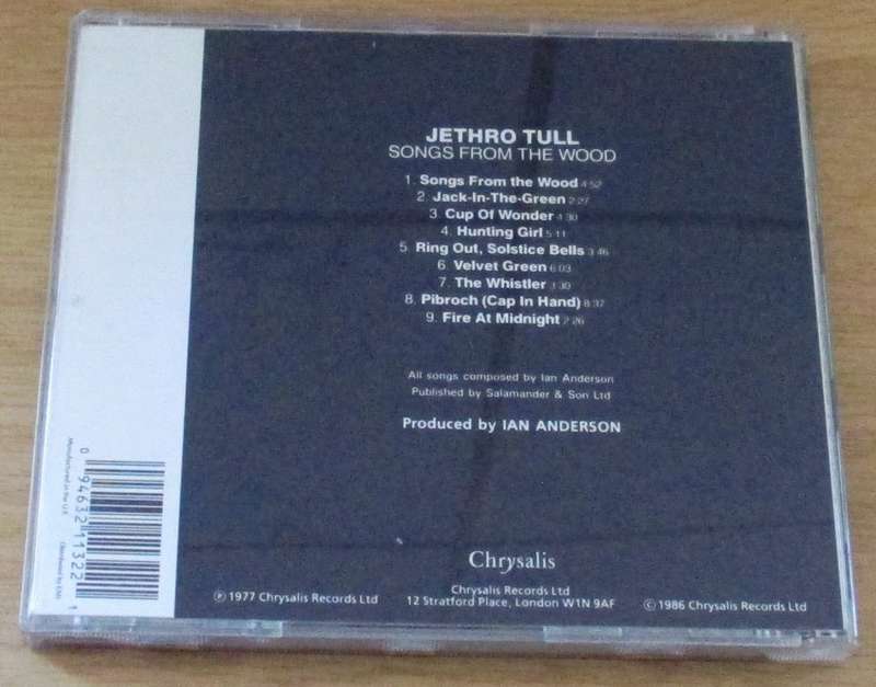 JETHRO TULL Songs From the Wood CD [Shelf BB]