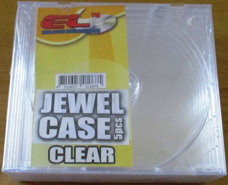 JEWEL CASE STANDARD SIZE 10.4mm with Clear Tray [Pack of 5]