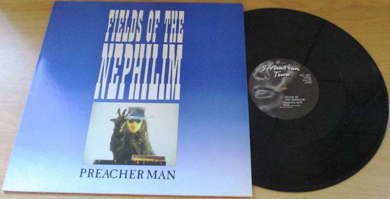 FIELDS OF THE NEPHILIM Preacher Man / Laura II 1987 UK Pressing 12" VINYL RECORD