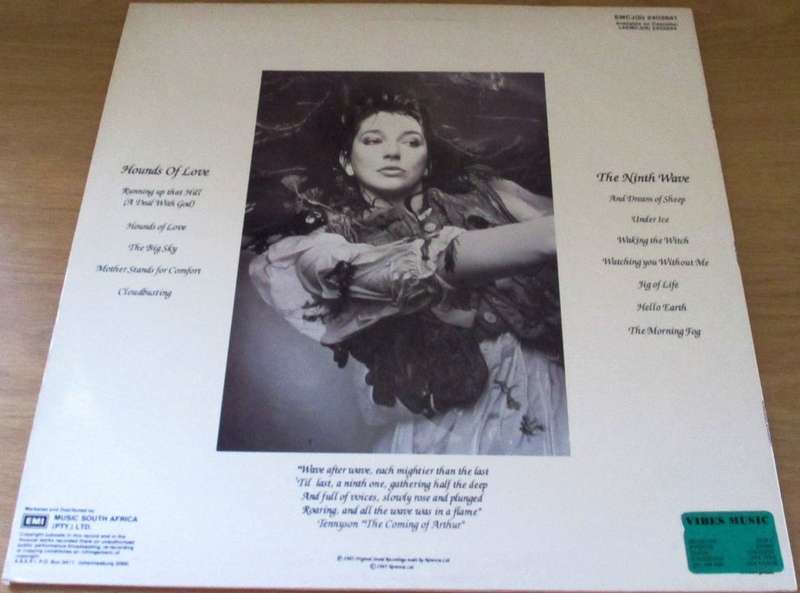 KATE BUSH The Hounds of Love 1985 South African Pressing LP VINYL RECORD