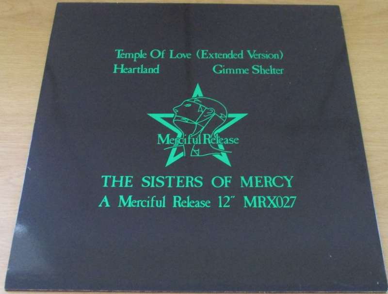 THE SISTERS OF MERCY Temple Of Love 12" Maxi Single UK Repress (Cat# MRX027) LP VINYL RECORD