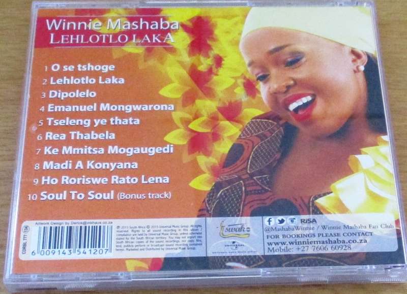 WINNIE MASHABA Lehlotlo Laka CD [msr]