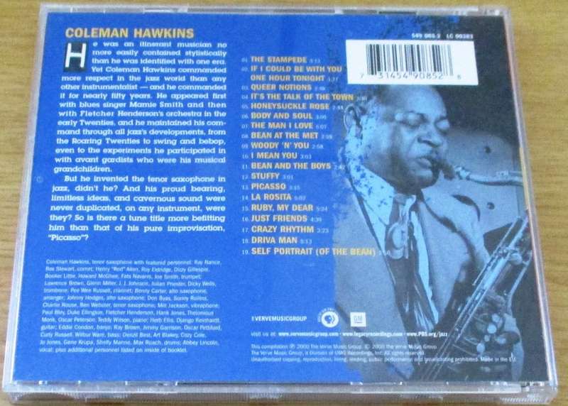 COLEMAN HAWKINS The Definitive CD [Shelf G x 25]