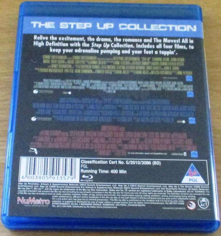 CULT FILM: STEP UP 1-4 BOX SET 4xBLU RAY [BLU RAY SHELF]
