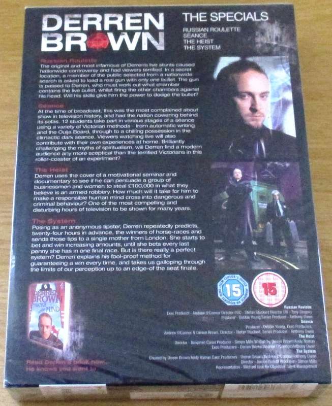 DERREN BROWN The Specials Russian Roulette + Seance + The Heist + The System DVD BOX SET [DVD BOX 8]