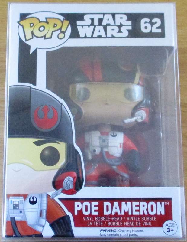 STAR WARS 62 Poe Dameron POP! Vinyl Bobble-Head [FIGURINE SHELF]