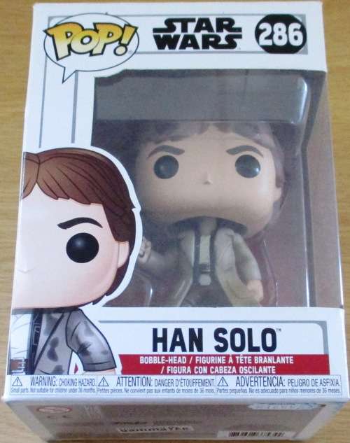 STAR WARS 286 Han Solo POP! Vinyl Bobble-Head [FIGURINE SHELF]