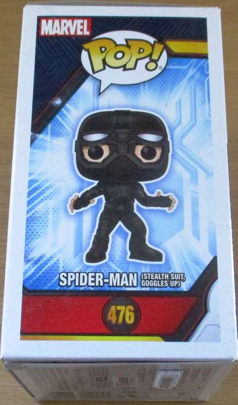 MARVEL 476 SPIDER-MAN [Stealth Suit]  POP! Vinyl Bobble-Head [FIGURINE SHELF]