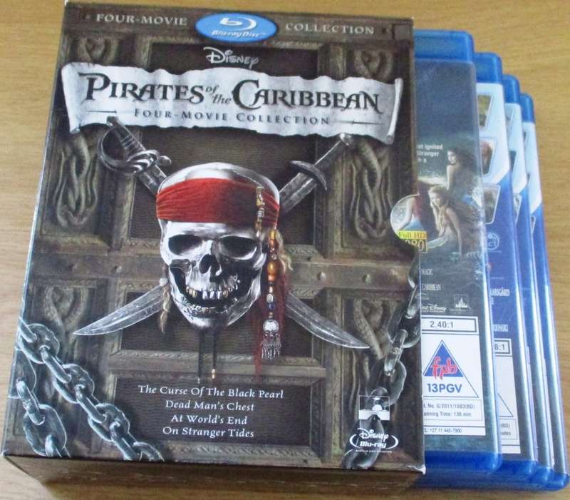 PIRATES OF THE CARIBBEAN 4 Movie Collection BLU RAY BOX SET [BLU RAY SHELF]
