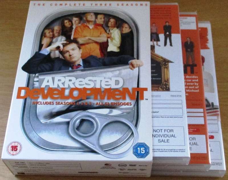 ARRESTED DEVELOPMENT Seasons 1-3 BOX SET 53 episodes [BOX SET SHELF]