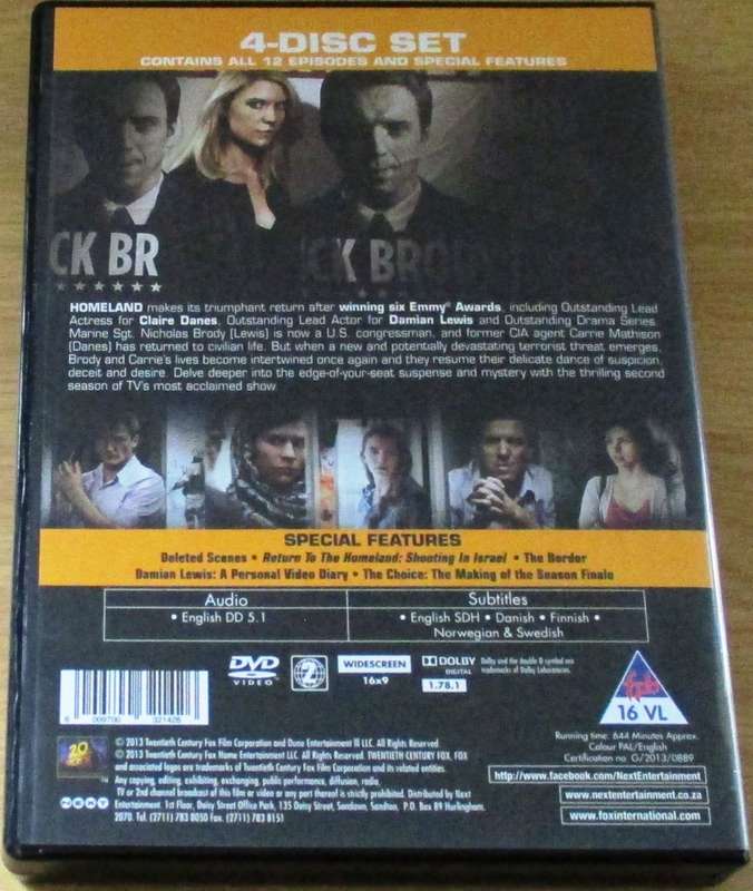 HOMELAND The Complete Second Season [DVD BOX 1]
