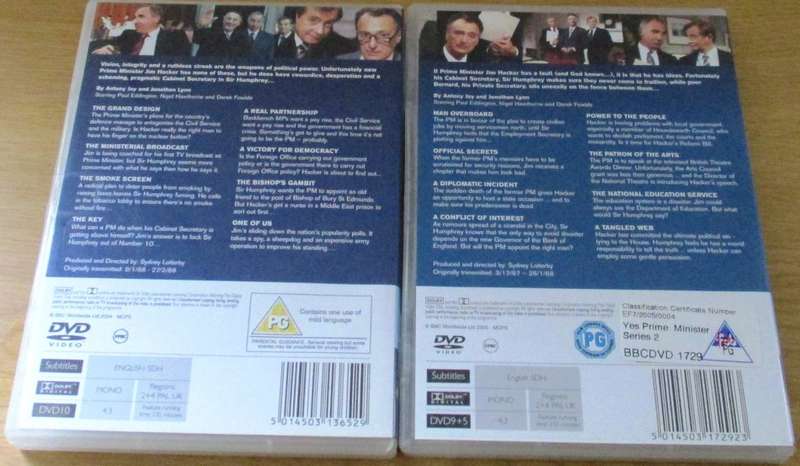 YES PRIME MINISTER Series 1 - 2 BBC [SHELF D1]