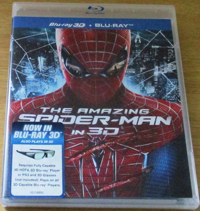 THE AMAZING SPIDER-MAN in 3D Blu Ray 3D + Blu Ray  [Blu Ray Shelf]