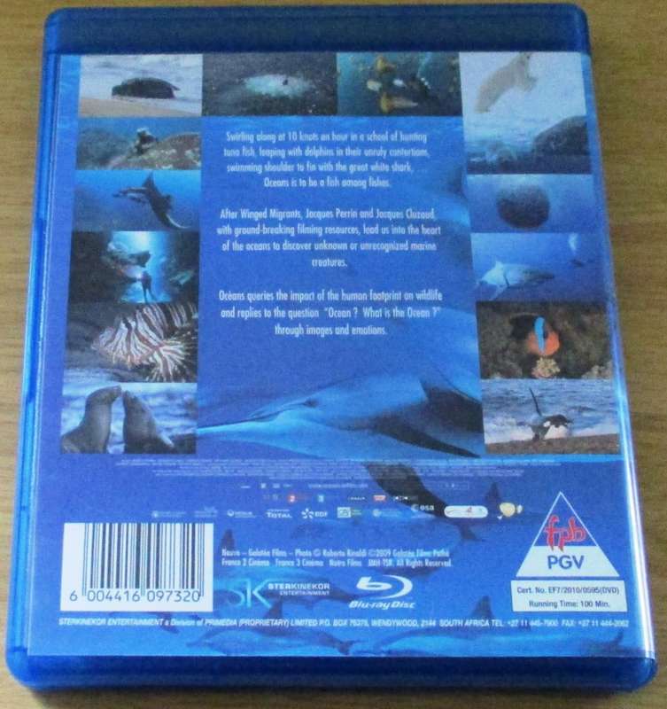 OCEANS Blu Ray  [Blu Ray Shelf]