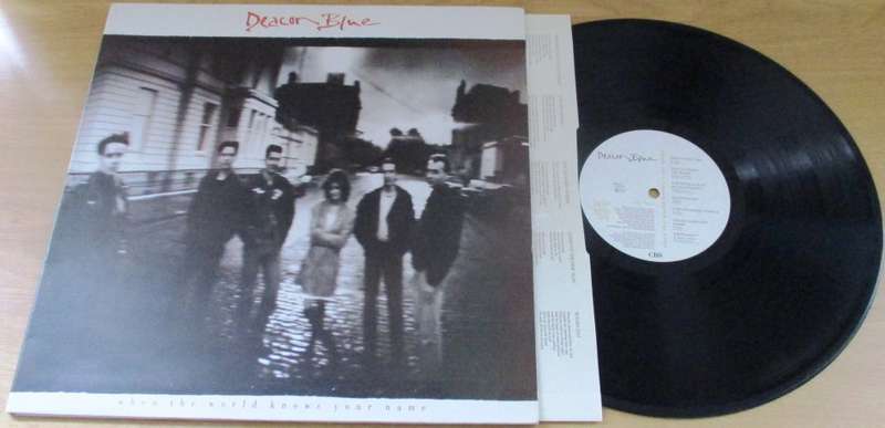 DEACON BLUE When the World Knows Your Name UK Pressing VINYL LP RECORD