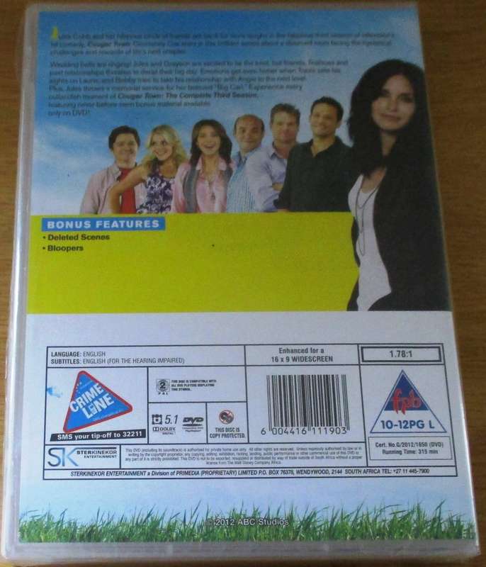 COUGAR TOWN Courtney Cox The Complete Season 3 [SHELF D1]