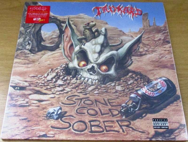 TANKARD Stone Cold Sober Ltd Edition Blue Splatter Vinyl LP Record Sealed