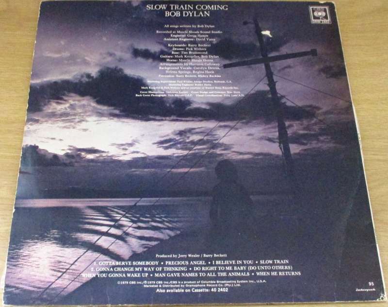 BOB DYLAN Slow Train Coming 1979 South African Pressing [DNW2402] VINYL RECORD