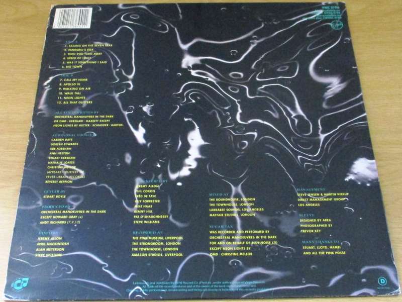 OMD Sugar Tax South African Pressing [VNC5196] LP VINYL RECORD