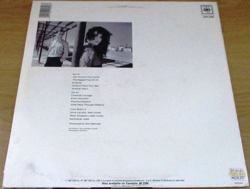 COCK ROBIN After Here Through Midland South African Pressing VINYL RECORD