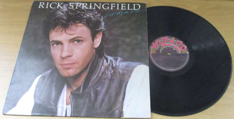 ROCK SPRINGFIELD Living in Oz South African Pressing VINYL RECORD