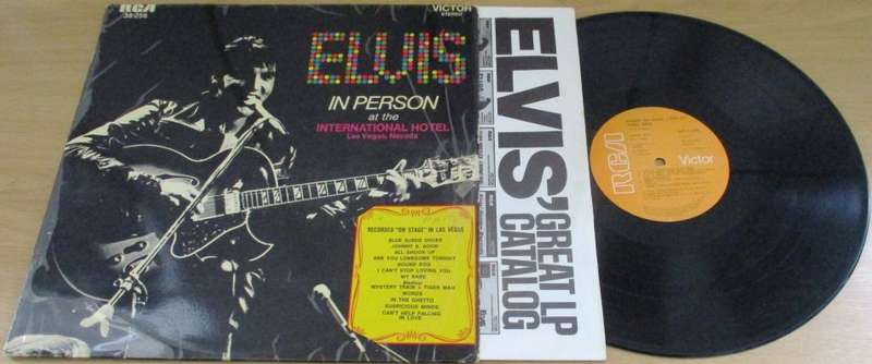 ELVIS in Person at The International Hotel VINYL LP RECORD