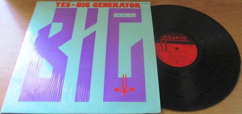 YES Big Generator South African Pressing VINYL LP RECORD