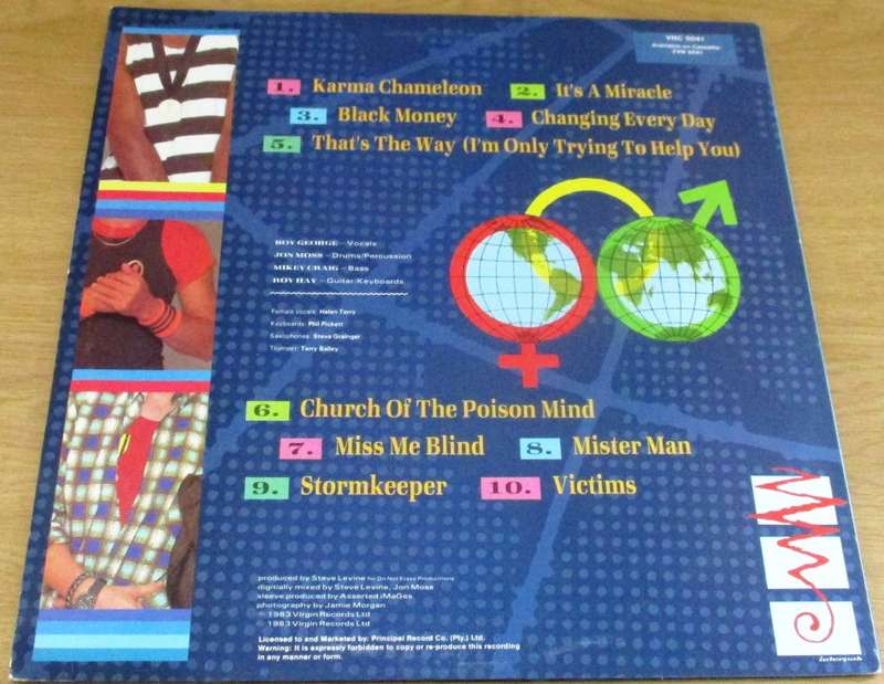CULTURE CLUB Colour by Numbers South African Pressing VINYL LP RECORD